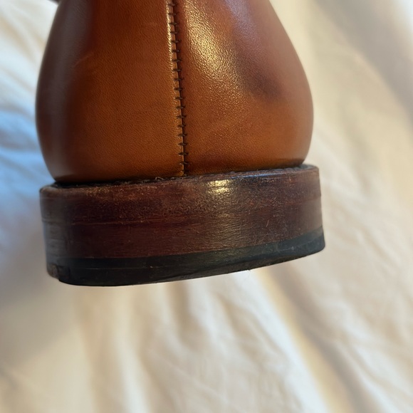 Allen Edmonds Carlsbad light tan leather woven loafers size 9 3E - Picture 7 of 7